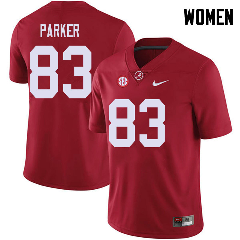 Alabama Crimson Tide Women's John Parker #83 Red NCAA Nike Authentic Stitched 2018 College Football Jersey VO16I44UR
